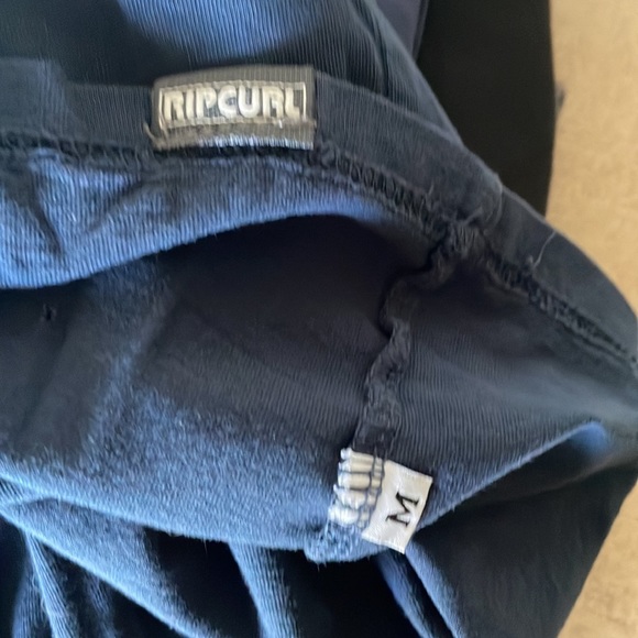 Retro Rip Curl Long Sleeve Men's Navy Cotton Tee - Picture 6 of 6